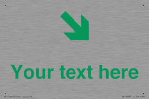 Custom Safe Condition inverse: Green Down right arrow